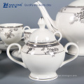 Hot Sale royal Chinese Tea Pot Set arebic, wholesale chinese element Painting Fine bone china Tea Set